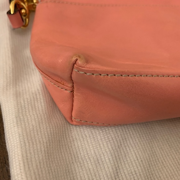 Vintage Kate Spade Purse / Clutch - Pink / Green Interior - Picture 14 of 16